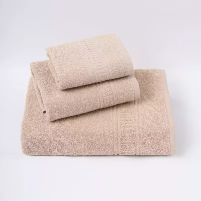 Комплект махровых полотенец Comfort Life "Орнамент" (бежевый) 70х130, 50х80 и 30х60