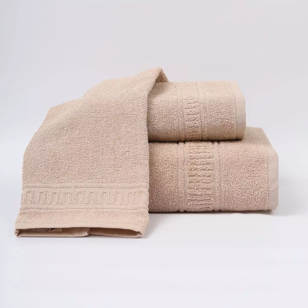 Комплект махровых полотенец Comfort Life "Орнамент" (бежевый) 70х130, 50х80 и 30х60