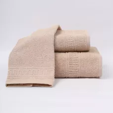Комплект махровых полотенец Comfort Life "Орнамент" (бежевый) 70х130, 50х80 и 30х60