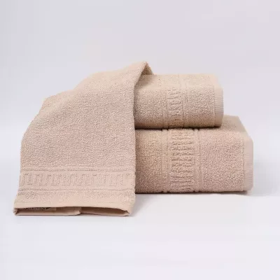 Комплект махровых полотенец Comfort Life "Орнамент" (бежевый) 70х130, 50х80 и 30х60