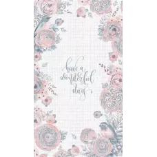 Вафельное полотенце Verossa "Птички серые 3", 40х70