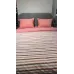 Комплект постельного белья DonCotton "Вареный хлопок" (полоса коралл), евро