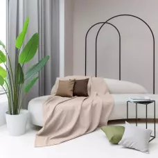 Покрывало Волшебная ночь "Рогожка" (жемчуг), 140х220