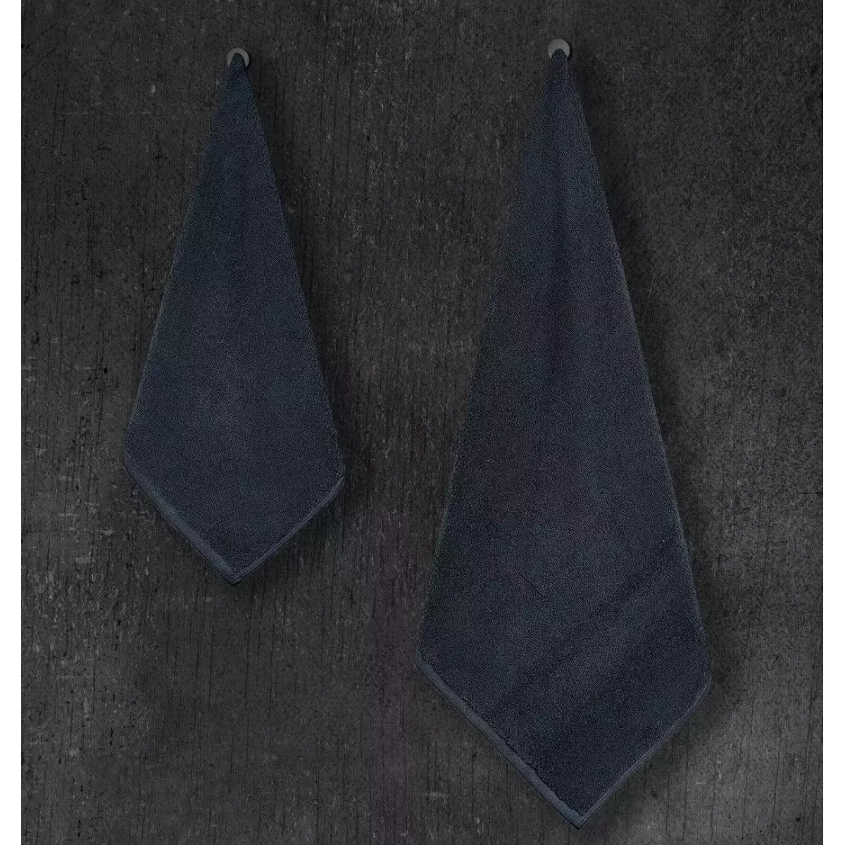 Махровое полотенце Sofi De Marko “Preston” (черное), 50x90