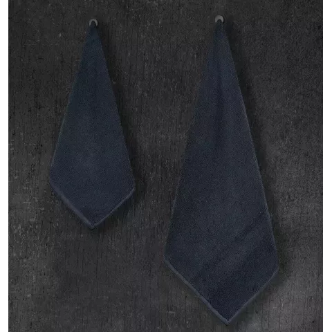 Махровое полотенце Sofi De Marko “Preston” (черное), 50x90