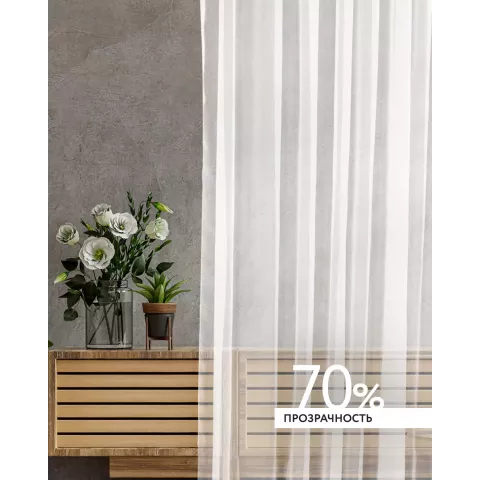 Тюль на шторной ленте DonCotton, 290х260