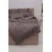 Комплект постельного белья Sofi de Marko "Моне" (кофе) страйп-сатин, евро