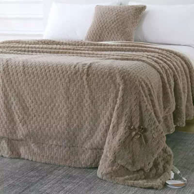 Плед-покрывало Sofi De Marko “Аврил” (бежевый), 220x240