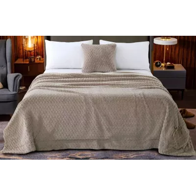 Плед-покрывало Sofi De Marko “Аврил” (бежевый), 220x240