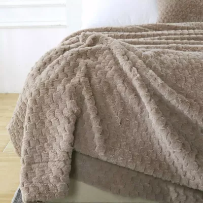 Плед-покрывало Sofi De Marko “Аврил” (бежевый), 220x240