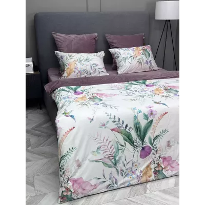 Комплект постельного белья KAZANOV.A “Камила” роза антика (египетский хлопок-велюр), семейный