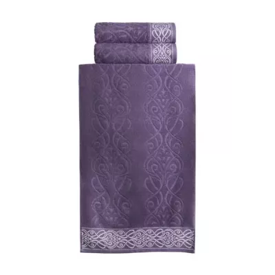 Махровое лицевое полотенце Самойловский текстиль “Толедо” (Баклажан), 50х90