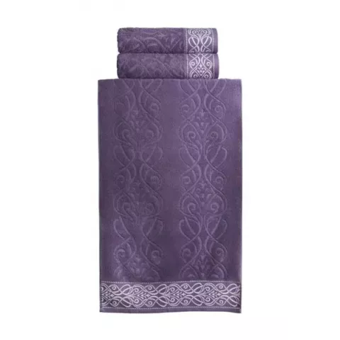 Махровое лицевое полотенце Самойловский текстиль “Толедо” (Баклажан), 50х90