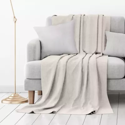 Покрывало Волшебная ночь "Рогожка" (экрю), 140х220