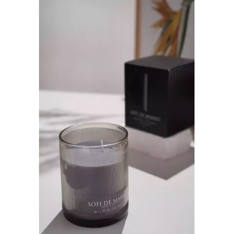 Свеча ароматическая большая Sofi De Marko "Wild Blue Bell" (500гр), 1 шт