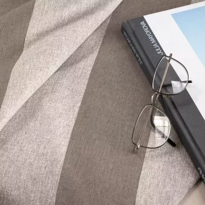 Покрывало Волшебная ночь "Рогожка" (зебра-шоколад), 140х220