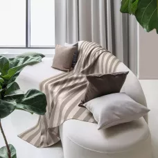 Покрывало Волшебная ночь "Рогожка" (зебра-шоколад), 140х220