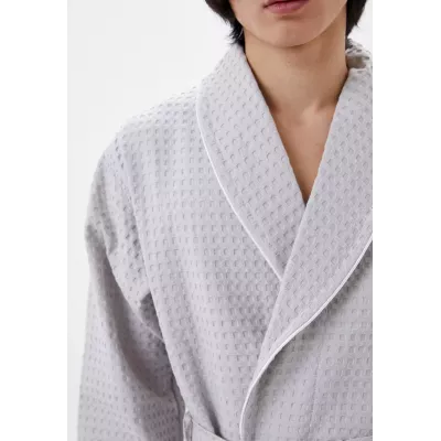Халат вафельный с капюшоном Sofi de Marko “Герман” (светло-серый)