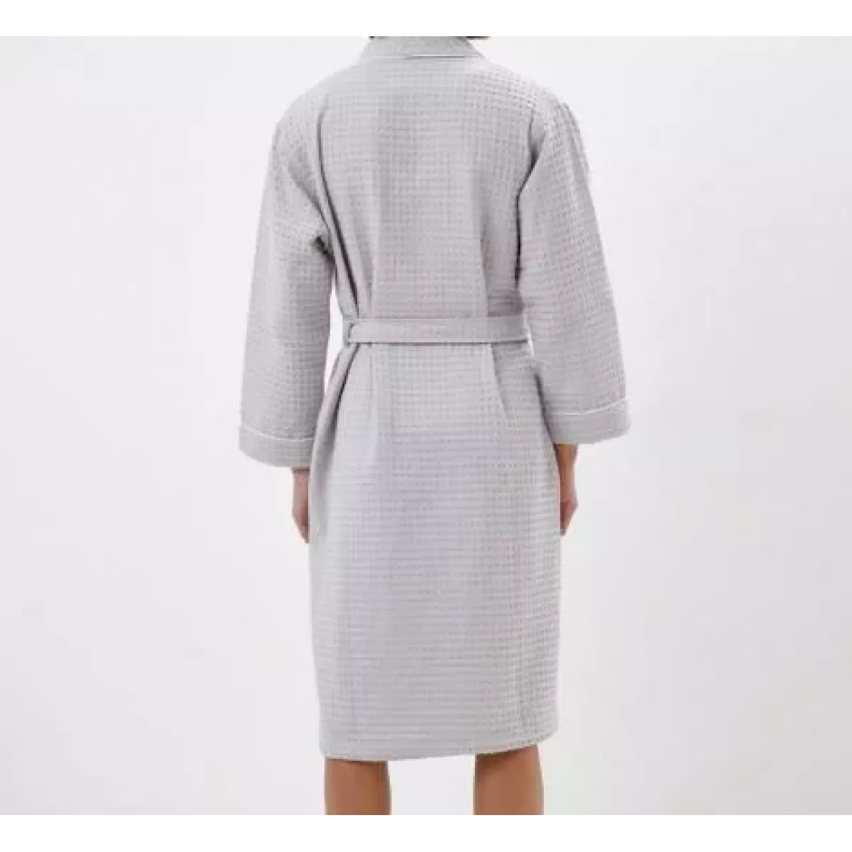 Халат вафельный с капюшоном Sofi de Marko “Герман” (светло-серый)