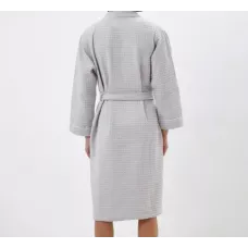 Халат вафельный с капюшоном Sofi de Marko “Герман” (светло-серый)