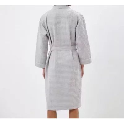 Халат вафельный с капюшоном Sofi de Marko “Герман” (светло-серый)