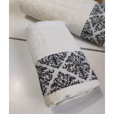 Махровое полотенце Karteks “DAMASK” 06 (кремовый), 50×90