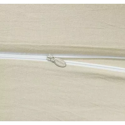 Комплект постельного белья Karteks "Вареный жаккард с рюшей" VJ-01, евро