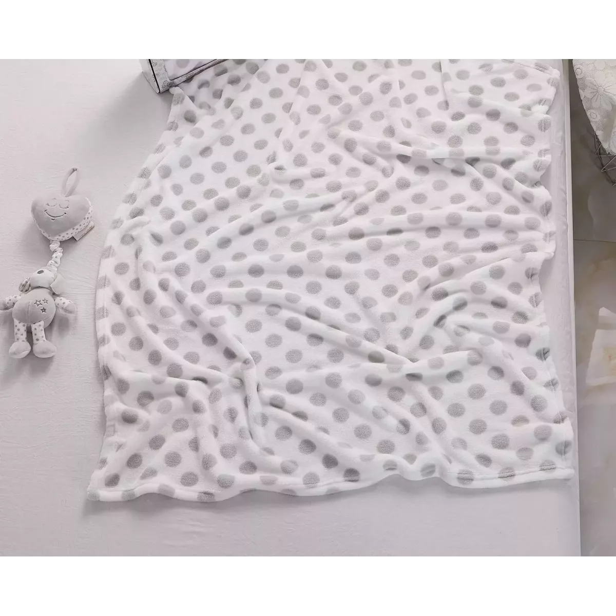 Плед детский Sofi de Marko “№2” (серый) + игрушка