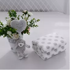 Плед детский Sofi de Marko “№2” (серый) + игрушка