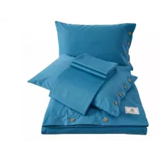 Комплект постельного белья Karteks "Вареный хлопок на пуговицах" VH-08, евро