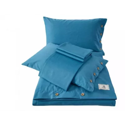 Комплект постельного белья Karteks "Вареный хлопок на пуговицах" VH-08, евро