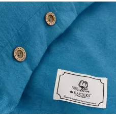 Комплект постельного белья Karteks "Вареный хлопок на пуговицах" VH-08, евро