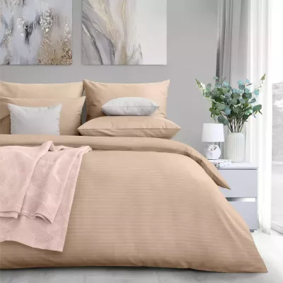 Комплект постельного белья Verossa stripe-sateen “Bronze”, 1.5 спальный