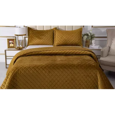 Покрывало Sofi De Marko “Натаниэль” (горчичный), 160x220