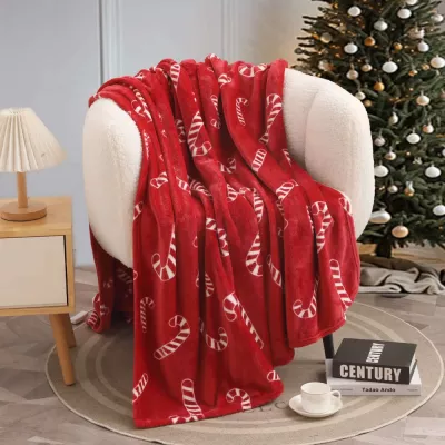 Плед Sofi de Marko “Christmas Candy” (красный), 150×200