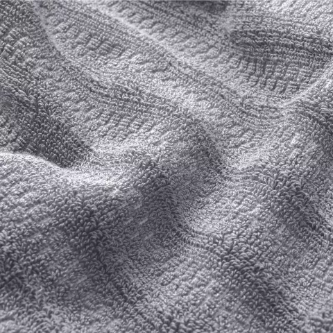 Махровое банное полотенце Verossa “Wave&pixels” (графит/белый), 70х140