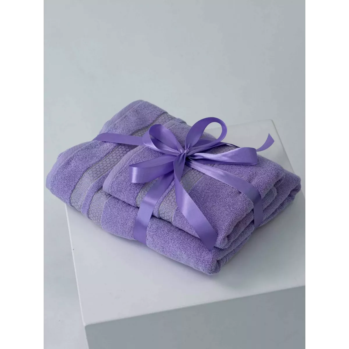 Махровое банное полотенце Verossa “Reticolo” (лаванда), 70х140