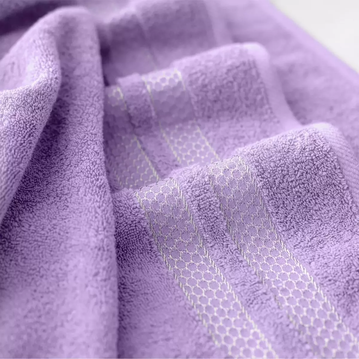 Махровое банное полотенце Verossa “Reticolo” (лаванда), 70х140