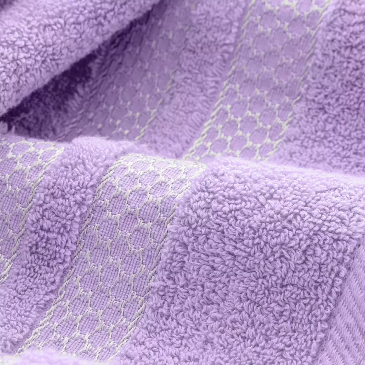 Махровое банное полотенце Verossa “Reticolo” (лаванда), 70х140