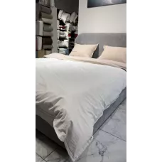 Комплект постельного белья DonCotton "Вареный хлопок" (полоса беж), евро