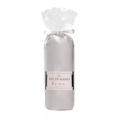 Простыня однотонная на резинке Sofi De Marko "Мармис" (св серая), 90х200х30