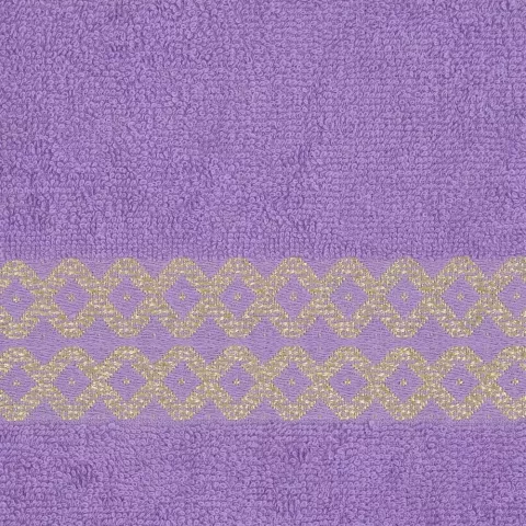 Комплект махровых полотенец Comfort Life "Блеск" (сирень) 70х130, 50х80 и 30х60