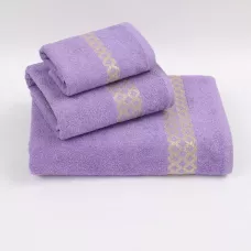 Комплект махровых полотенец Comfort Life "Блеск" (сирень) 70х130, 50х80 и 30х60