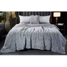 Плед-покрывало Sofi de Marko “Бернард” (светло-серый), 220x240