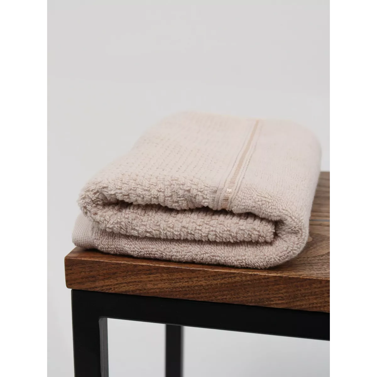 Махровое полотенце DonCotton “Lusso” (светло-бежевый), 50х90