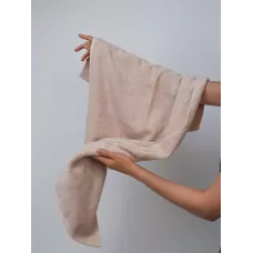 Махровое полотенце DonCotton “Lusso” (светло-бежевый), 50х90