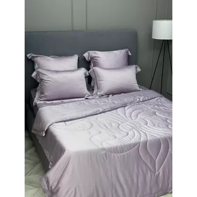 Комплект с одеялом KAZANOV.A Тенсель "Laura" (лаванда жемчуг), евро