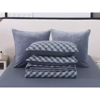 Комплект с одеялами Sofi De Marko “Роберто” №11 (сатин-велюр), семейный