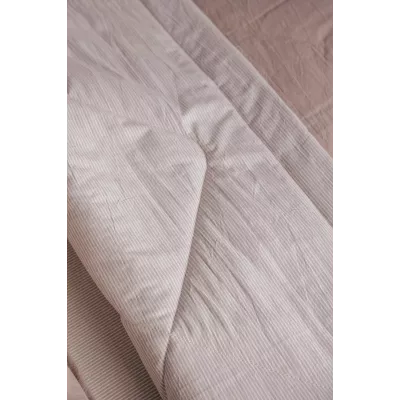 Комплект с одеялом DonCotton "Вареный хлопок" (полоса беж), евро