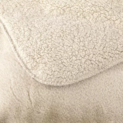 Плед меховой Sofi de Marko “Аурелия” (светло-бежевый), 160x220